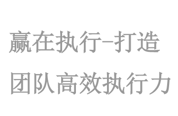 赢在執行(xíng)——打造團隊高(gāo)效執行(xíng)力